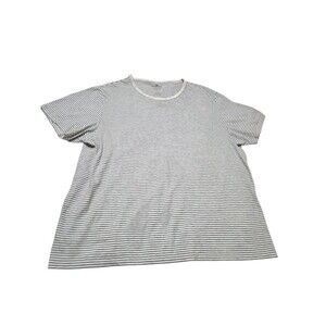 BOMBAS Men's Pima Cotton Crewneck Short Sleeve T-Shirt XL Green Stripe G14.1